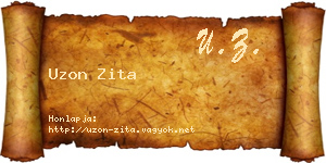Uzon Zita névjegykártya